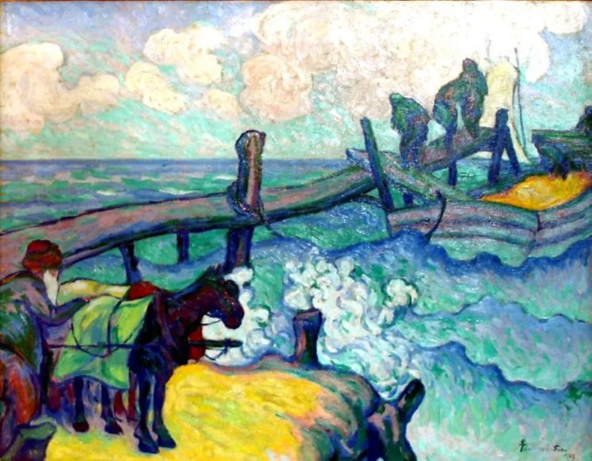Turci încărcând o barcă, by Ion Theodorescu-Sion, unspecified