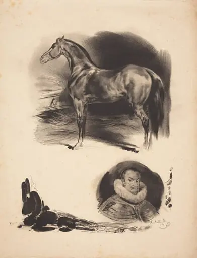 Sketches of a Horse and a Nobleman
