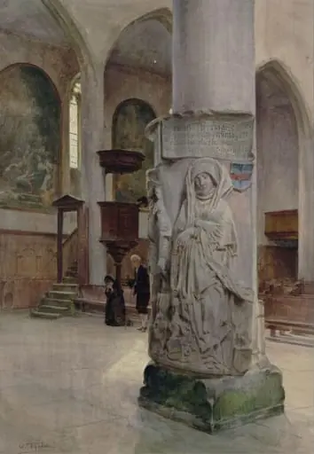 Interior of the Franciscan Church at Rotenburg, with the Tomb of Hans and Margarethe von Beulnsdorf