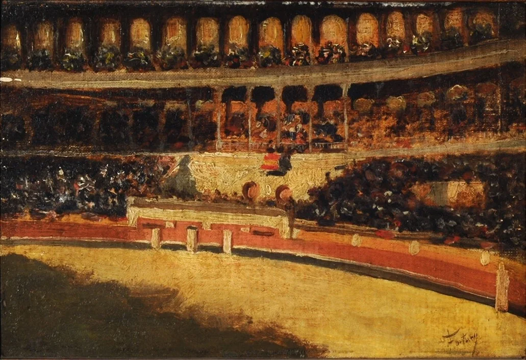 Antes de la corrida, by Mariano Fortuny Marsal, oil, 1871