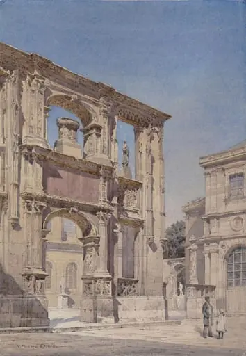Part of the Chateau de Gaillon re-erected in the court of the Palais des Beaux Arts