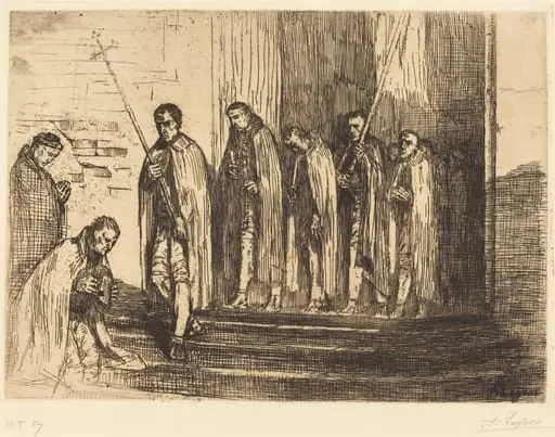 Procession Leaving a Church (La sortie de la procession)