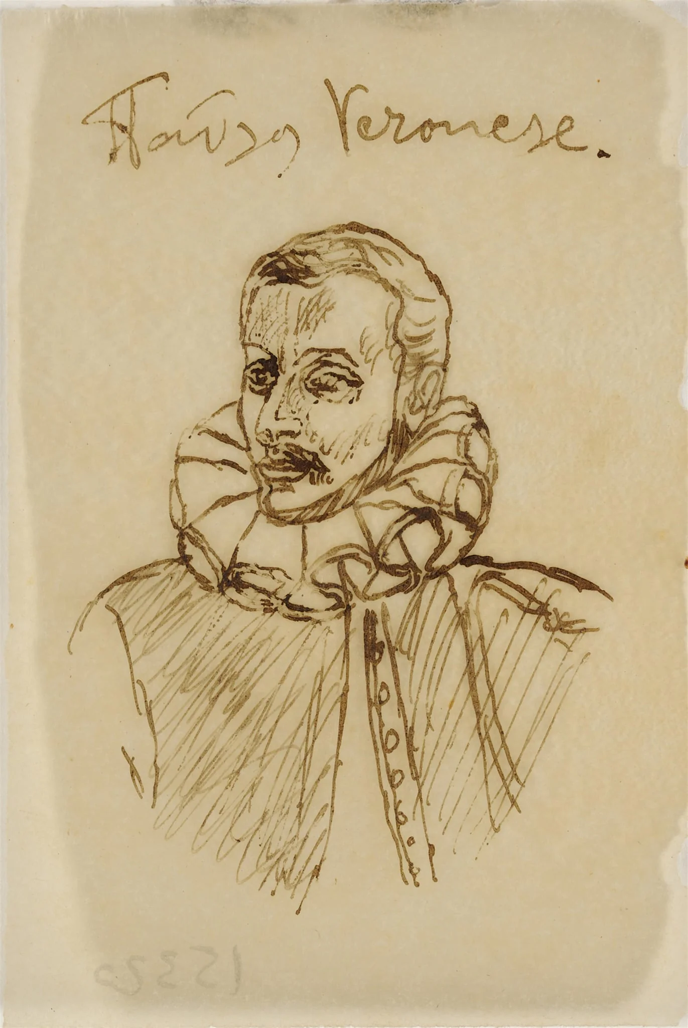 Προσχέδιο προσωπογραφίας του Παύλου Veronese, by Unknown, unspecified, 2009