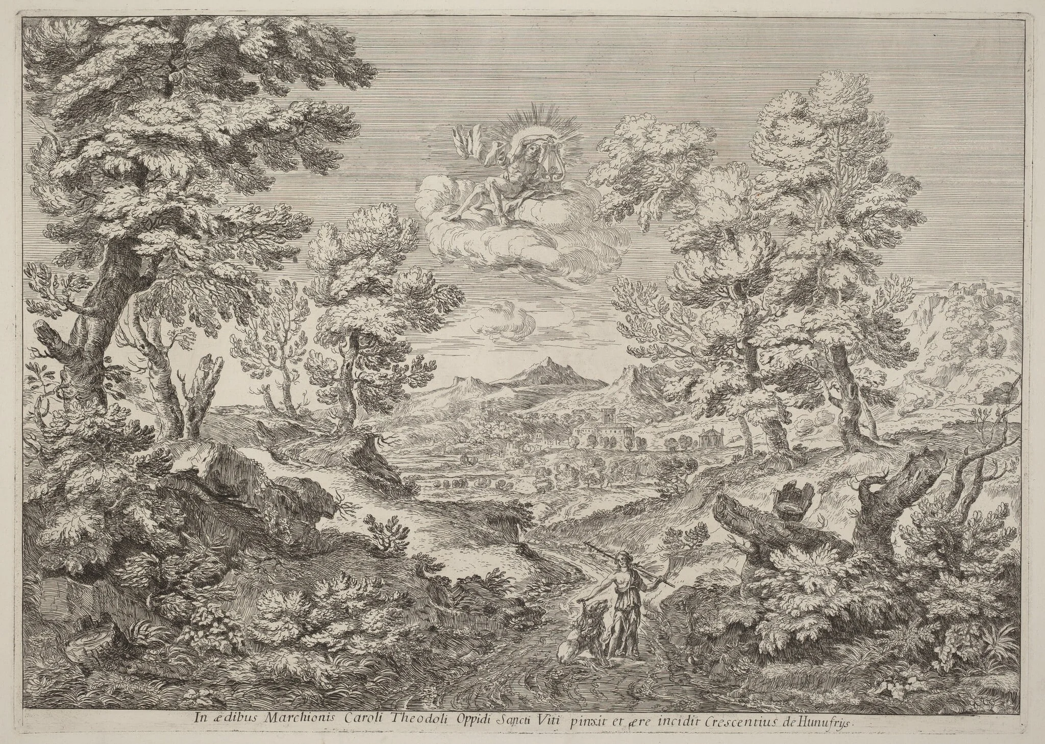 Apollo and a Nymph Leading a Lion