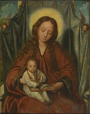 Madonna with child on her Lap