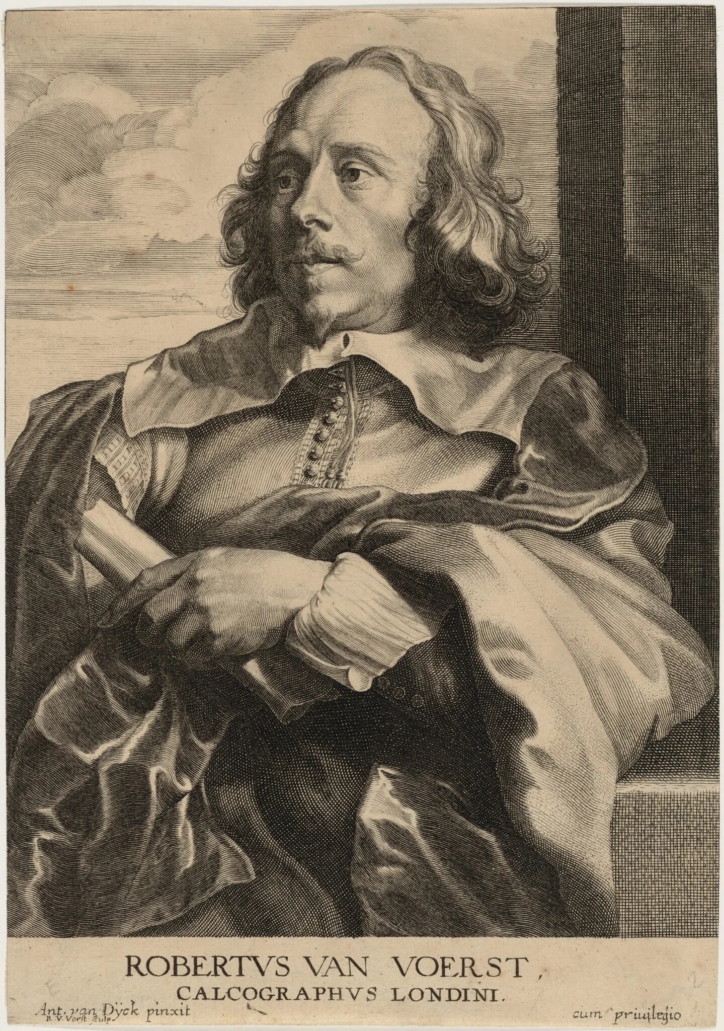 Robert van Voerst, by Robert van Voerst, ink, 1616