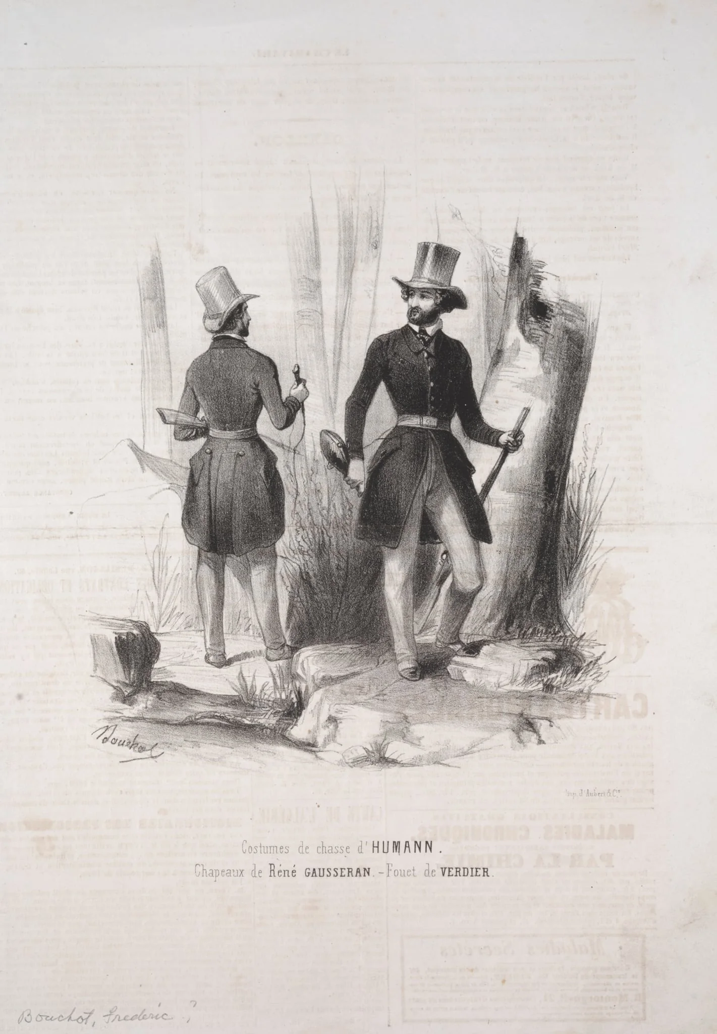 Costumes de Chasse d'Humann, by Frédéric Bouchot, 1804