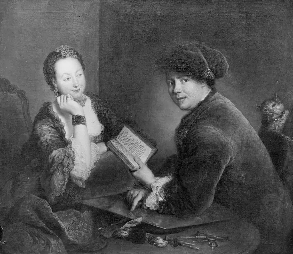 Portrait of the engraver Georg Friedrich Schmidt and his wife Dorothea Luise, born Videbant