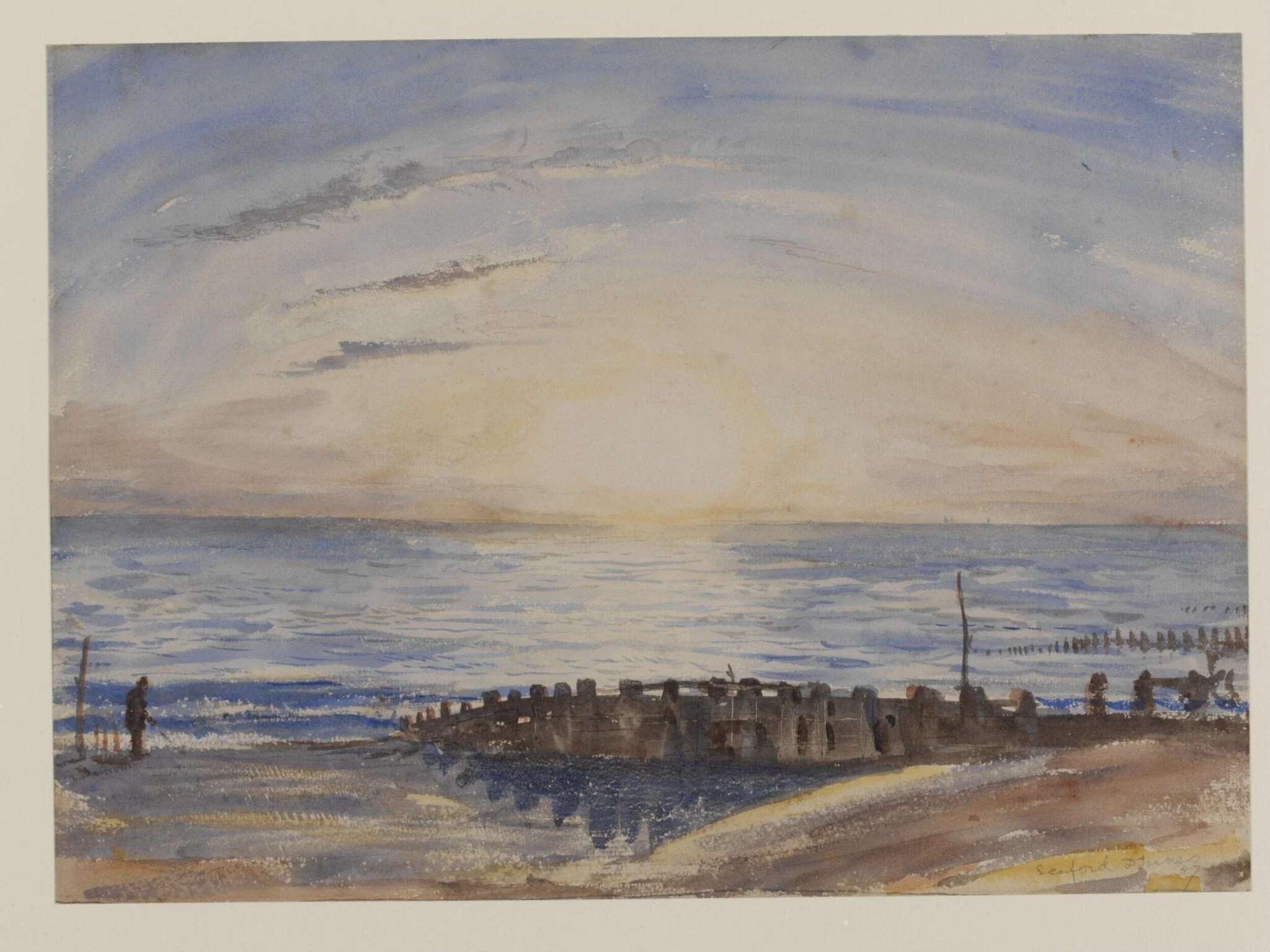 Seaford, by James Dickson Innes, watercolor, 1907