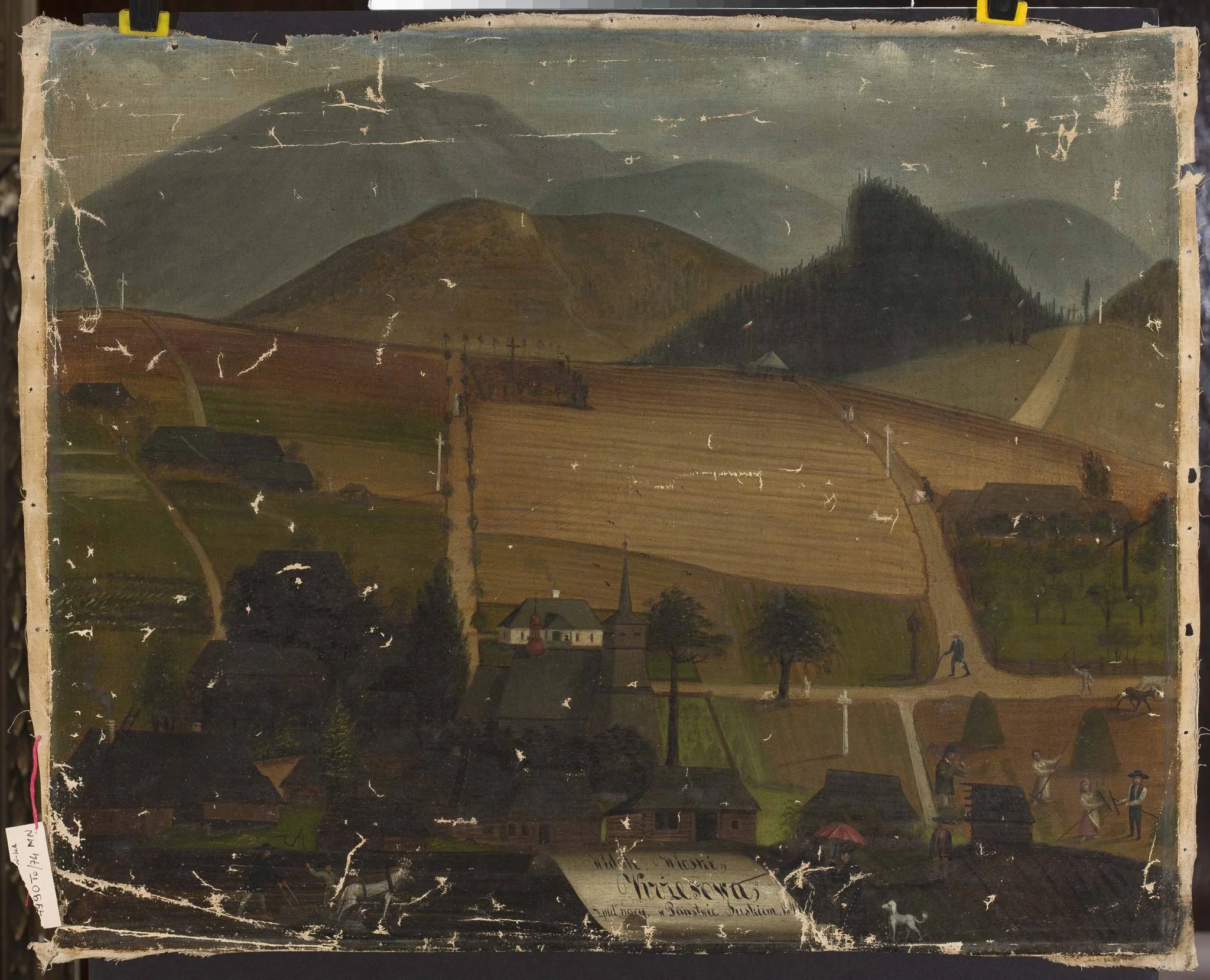 View of Krzeszów, by Unknown, oil, 1844