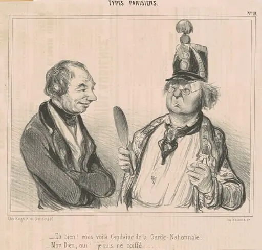 Eh bien! Vous voila capitaine de la garde nationale