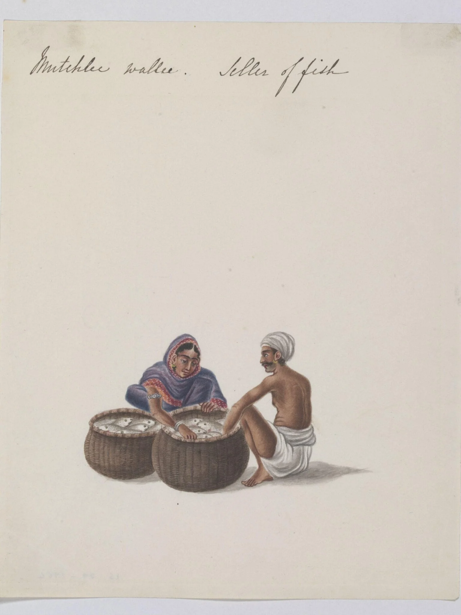 A woman fish-seller