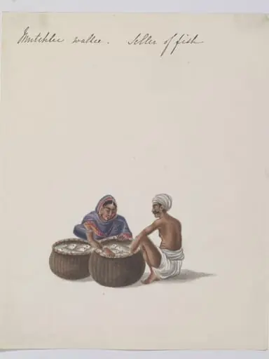 A woman fish-seller