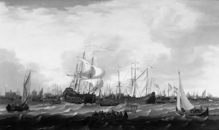 Ships on the Sea off Amsterdam