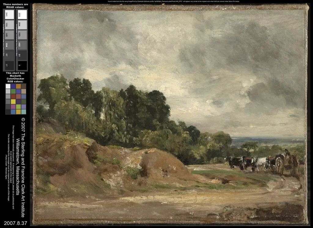 Sandbanks and a Cart and Horses on Hampstead Heath