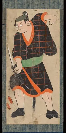 布袋市右衛門図大津絵|Ōtsu-e of Kabuki Actor Playing Hotei Ichiemon