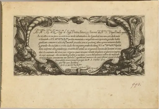 Frontispiece: Dedication to Pietro Strozzi