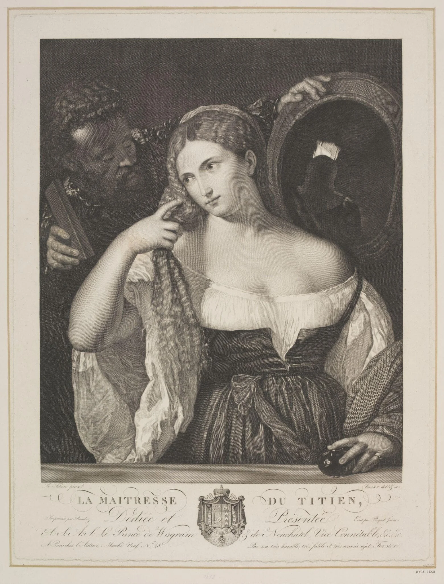 Titian's Mistress, by François Forster, 1850