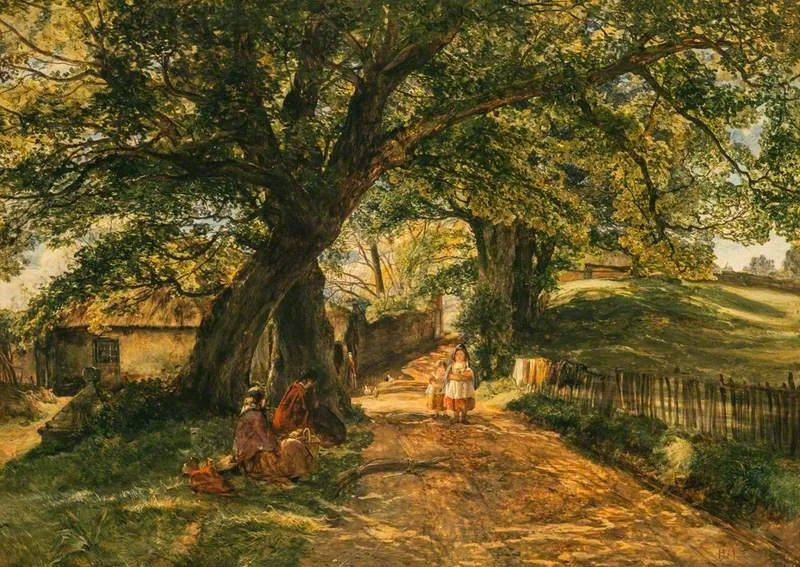 An Entrance to Cadzow Forest, by Alexander Fraser, oil, 1821