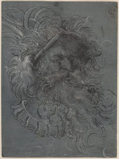 Head of a Bearded Man