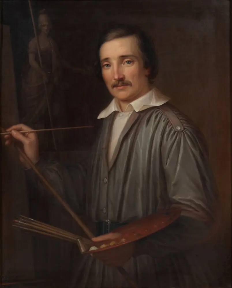 Self portrait, Erik Wahlbergson (1808-1865), artist