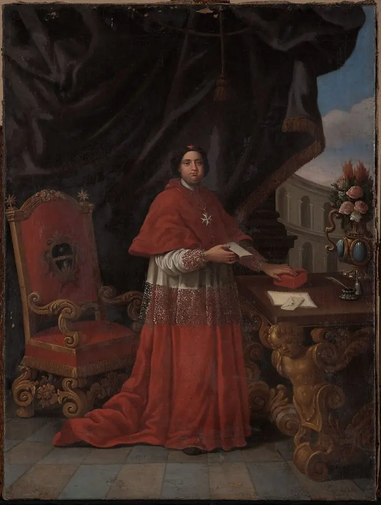 Portrait of a cardinal, Knight of Malta
