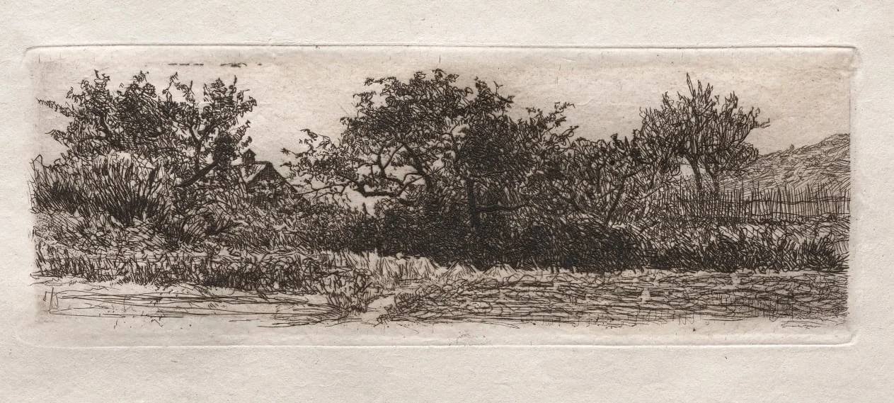 Roofs and Trees, by Otto Henry Bacher, 1879