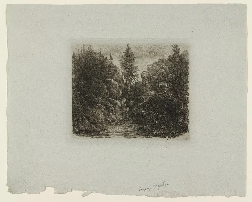 Untitled, by Rodolphe Bresdin, ink, 1880