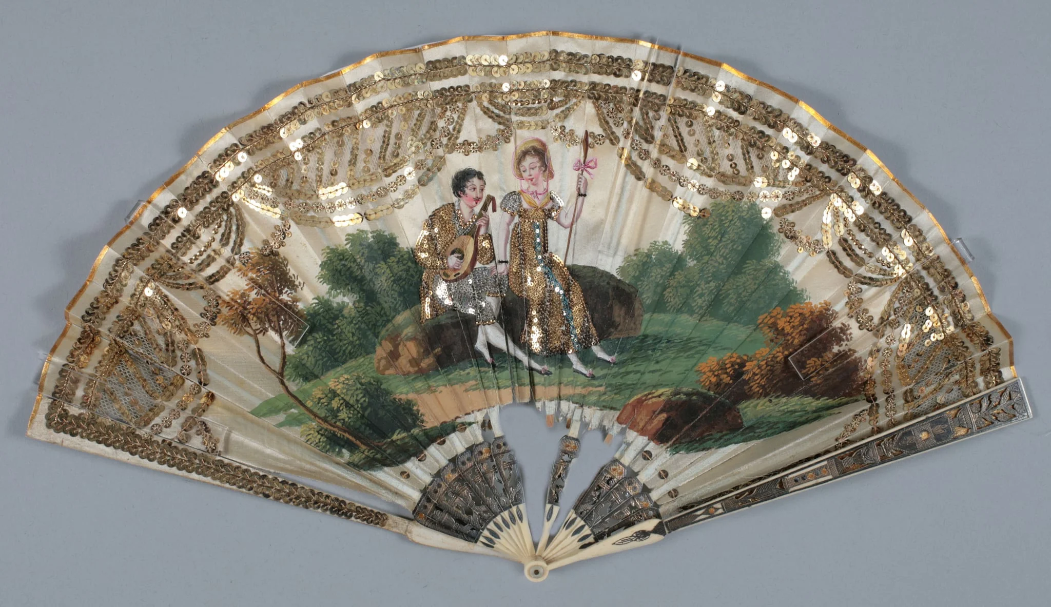 Eventail plié, by Unknown, unspecified, 1810