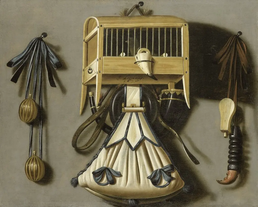 Still life with hunting implements