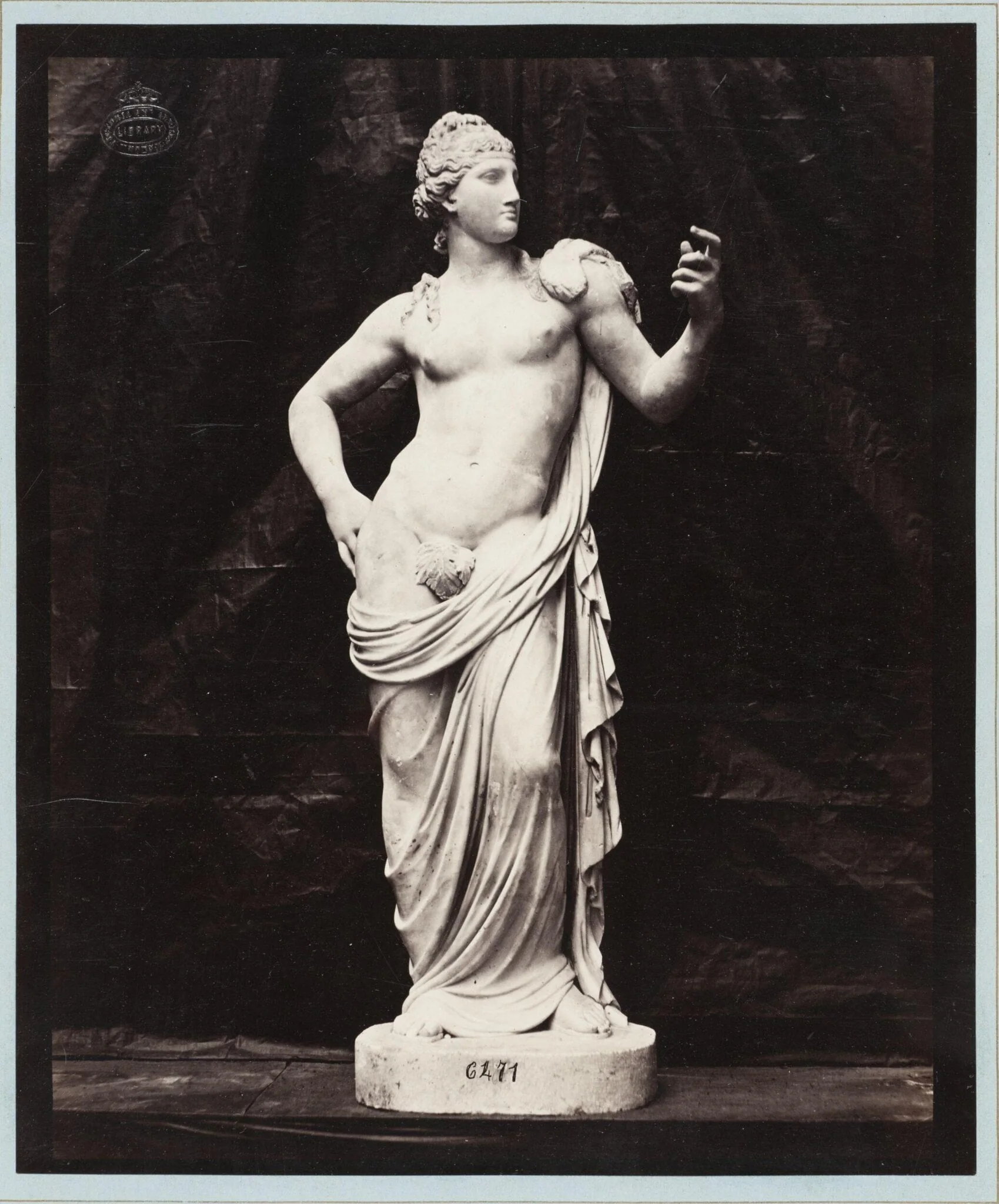 Unidentified marble statue