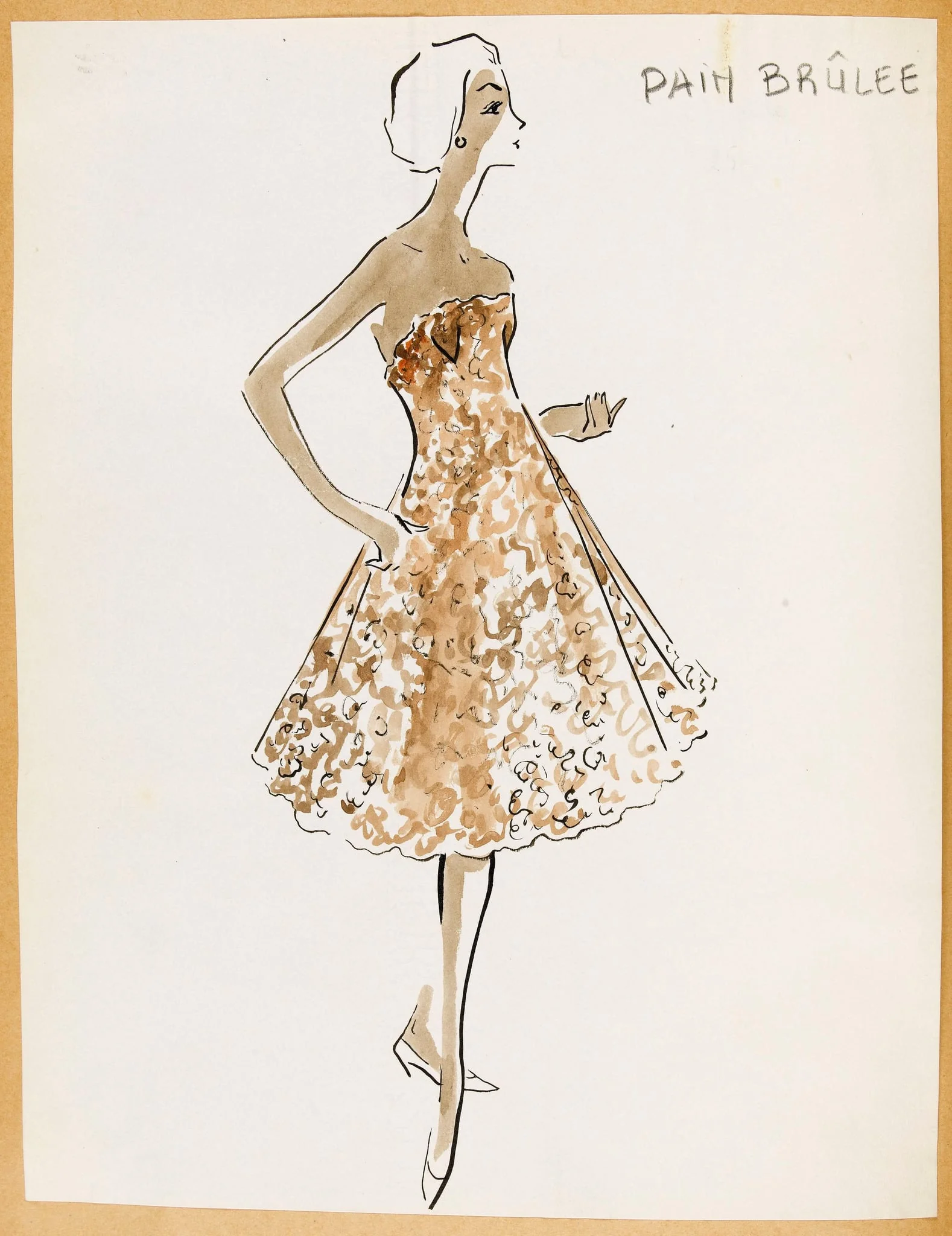 Pain brûlée, by Carven, 1957