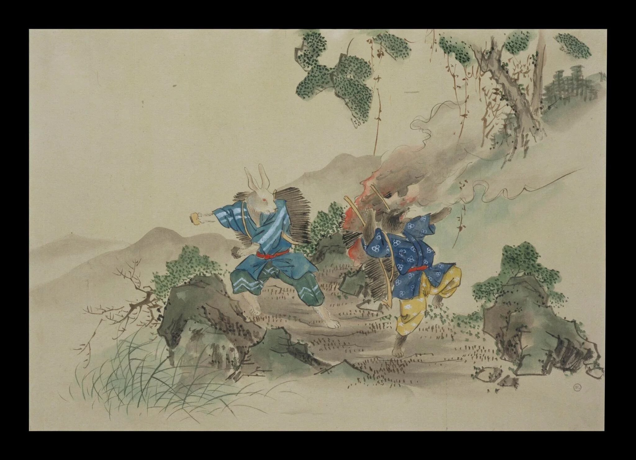 Untitled, by Kawanabe Kyōsai 河鍋暁斎, paint, 1850