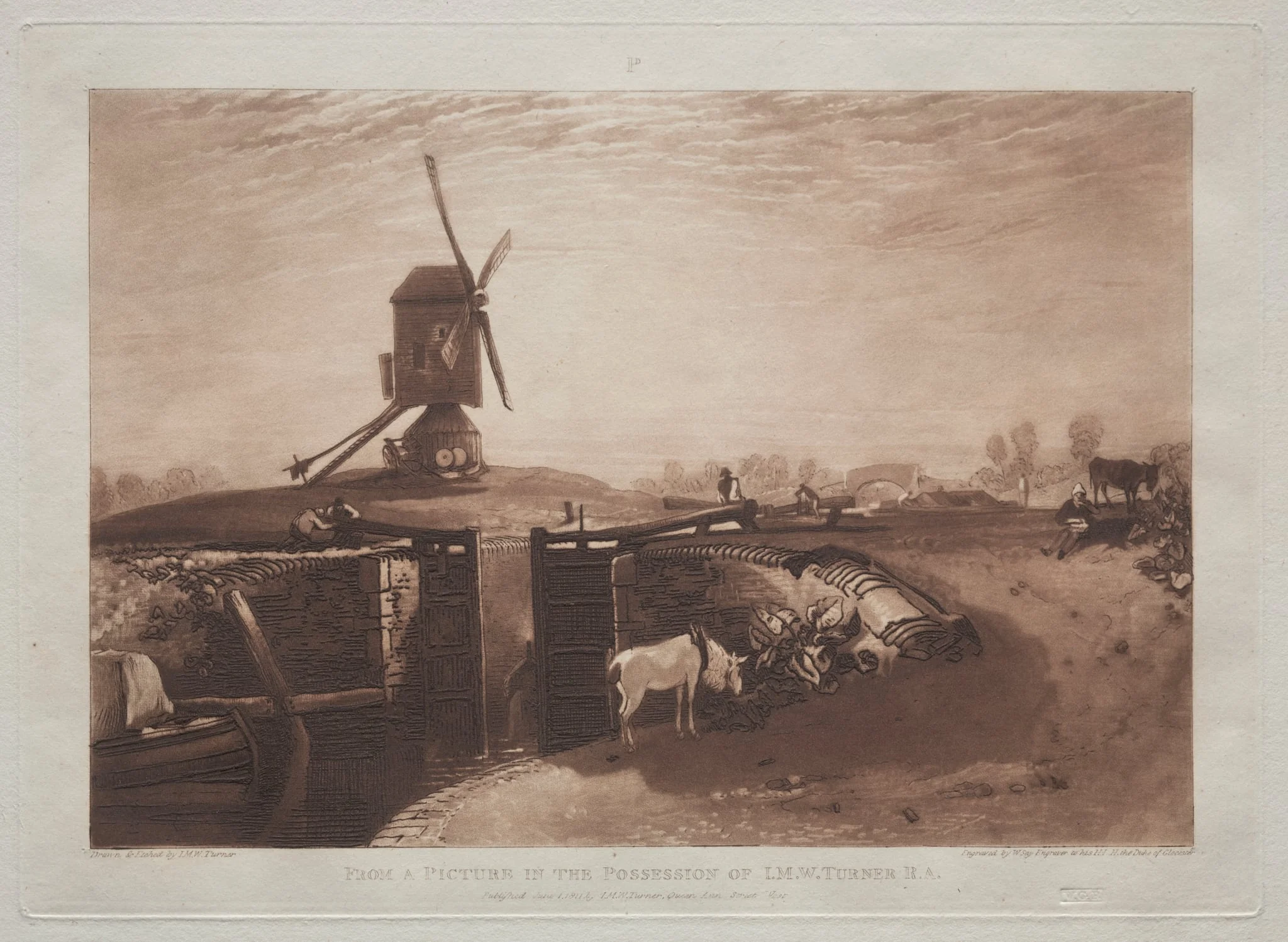 Liber Studiorum:  Windmill and Lock