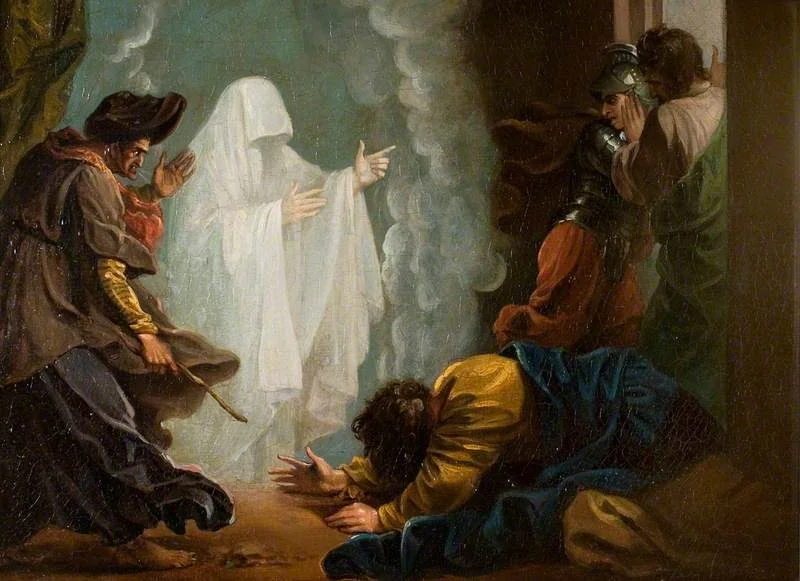 Saul and the Witch of Endor, by Benjamin West, oil