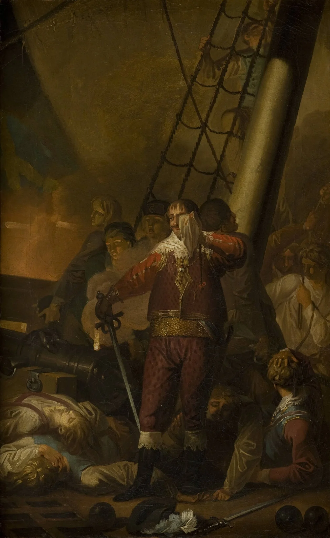 Christian IV Aboard his Flagship "The Trinity", by Unknown, 1782