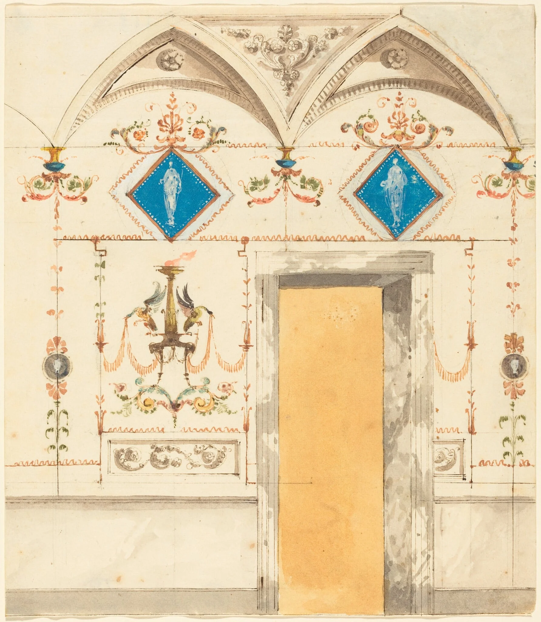 Pompeiian Wall Decoration