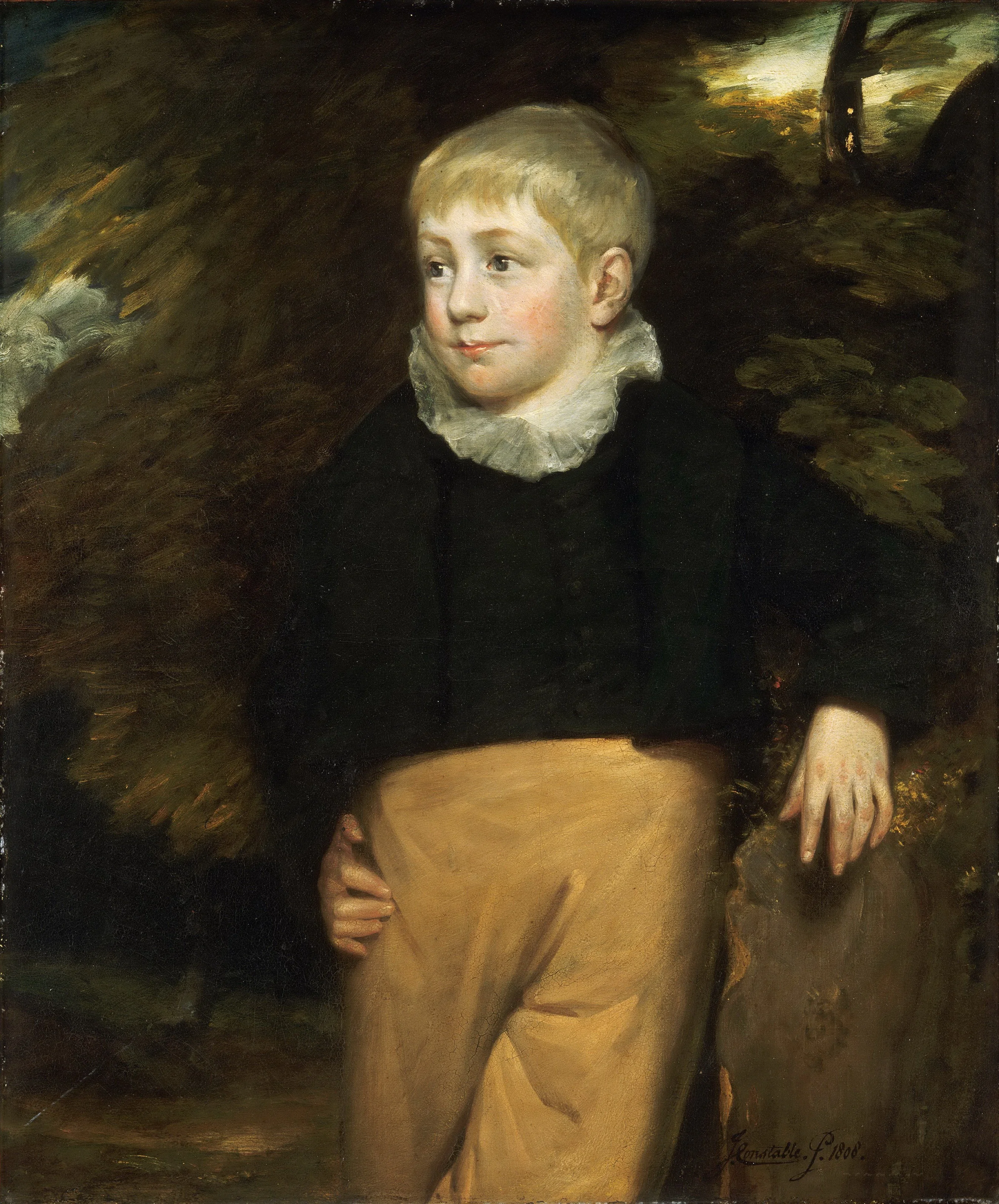 Portrait of Master Crosby, by John Constable, oil, 1808