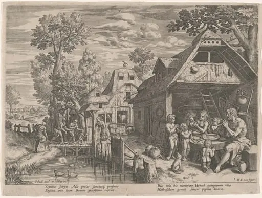 Henoch and His Family at a Meal