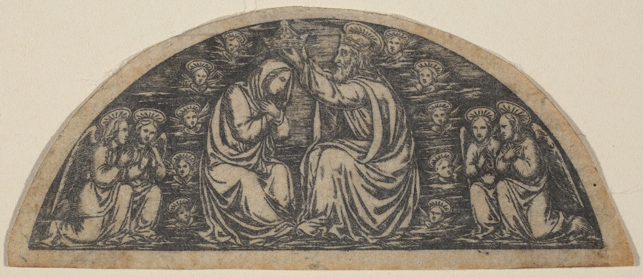 Coronation of the Virgin, by Italian 19th Century, 1800