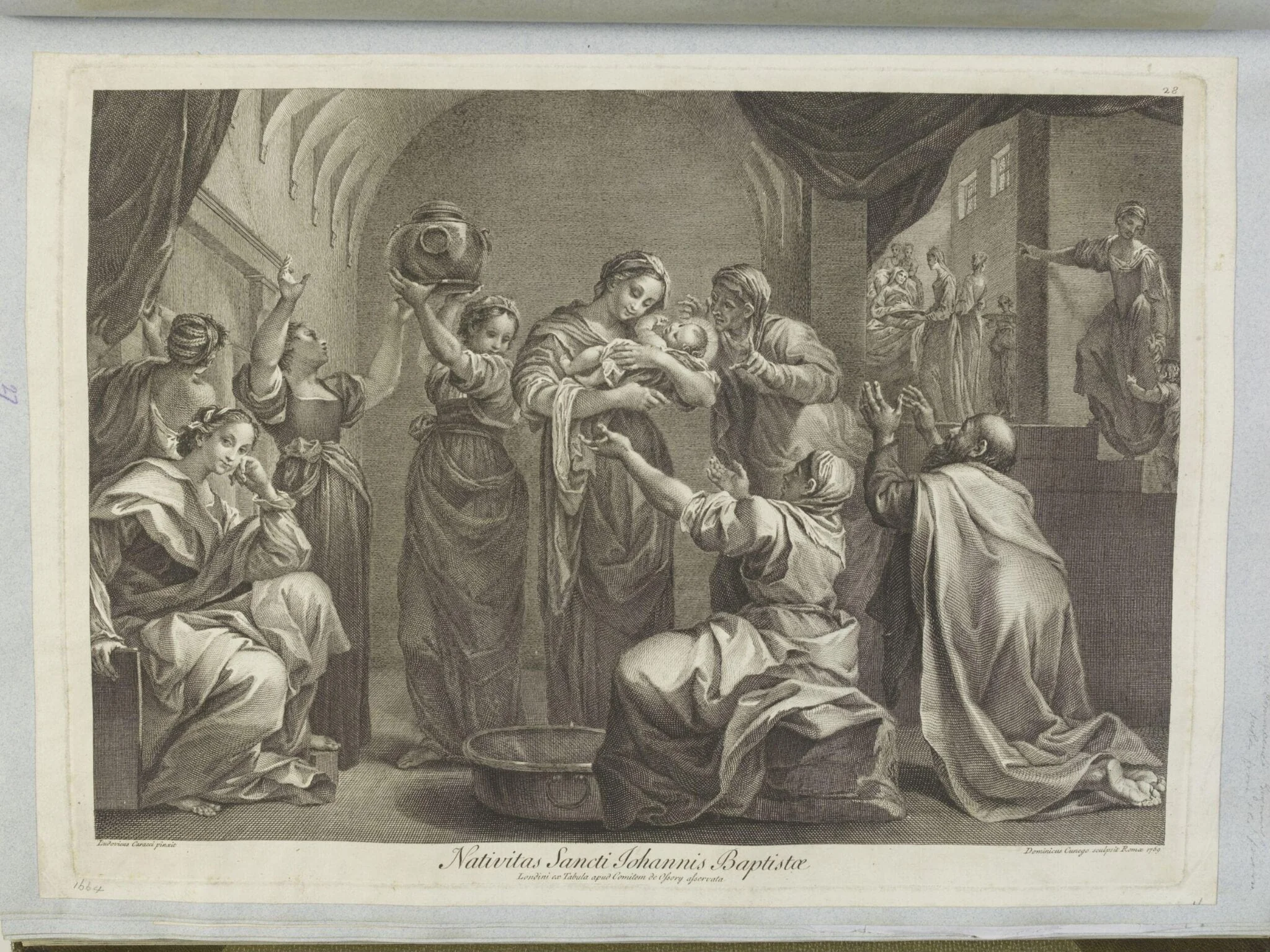 Birth of John the Baptist, by Dominico Cunego, 1750