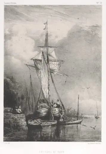 Souvenirs d' Artistes (No. 78): Six Marines: Environs de Rouen