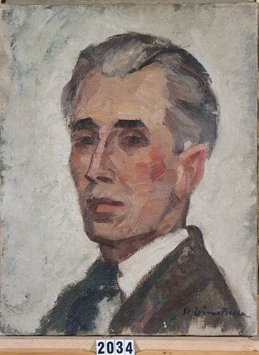 Autoportret, by Ștefan Dimitrescu, 1919