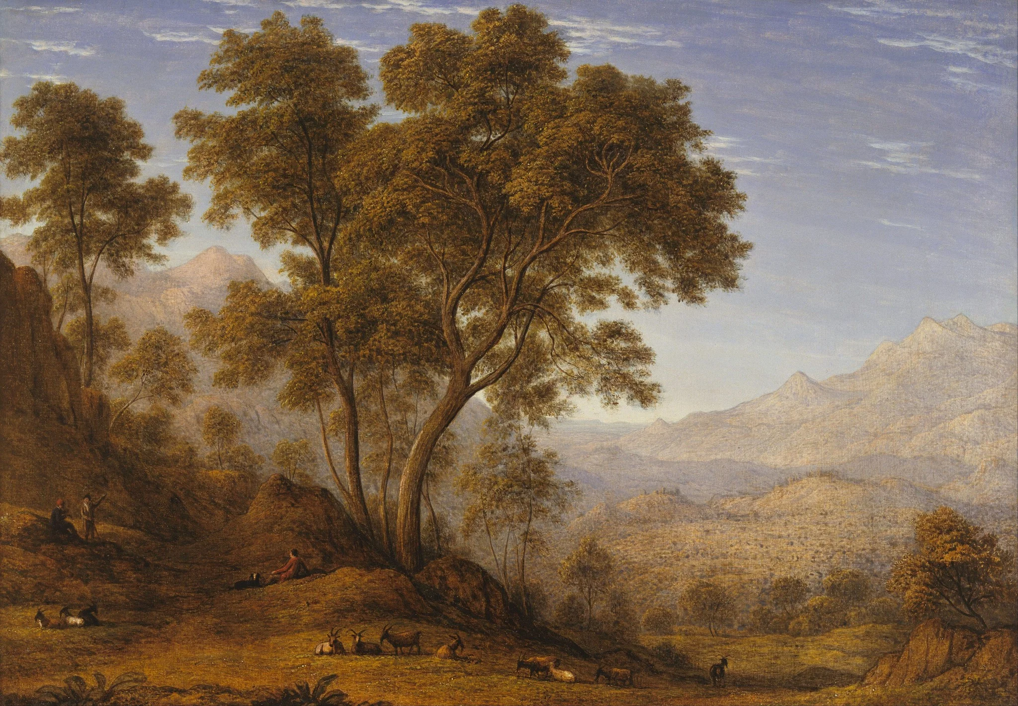 My last view of Italy, looking from the ..., by John Glover, oil, 1835