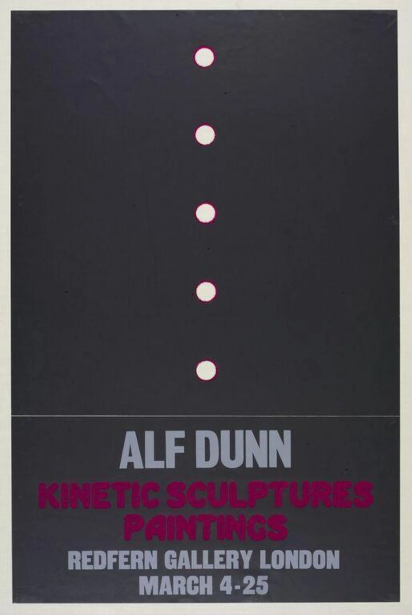 Alf Dunn. Kinetic Sculptures, Paintings, by Alf Dunn, 1975