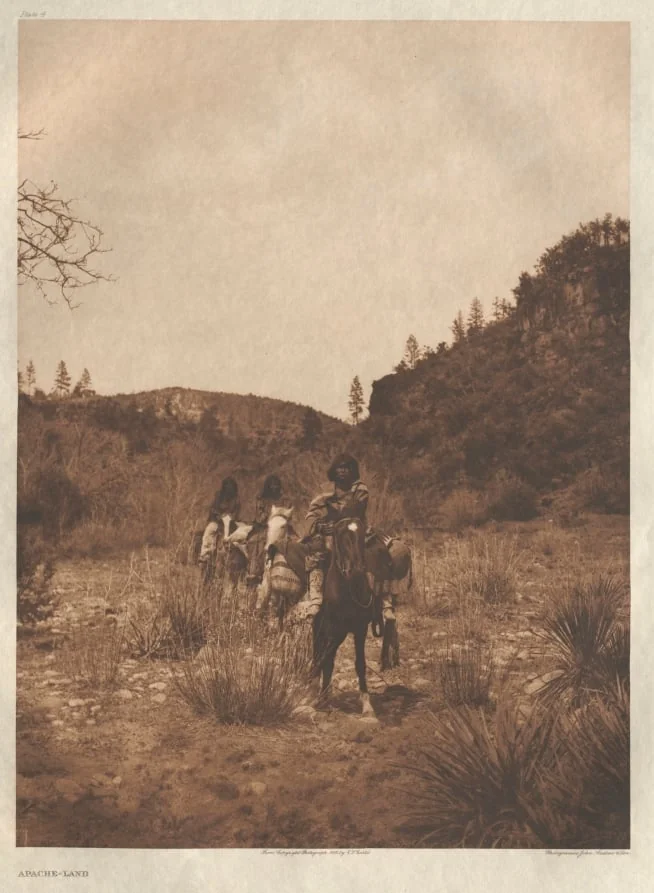 Portfolio I, Plate 4: Apache-Land, by Edward S. Curtis, 1903