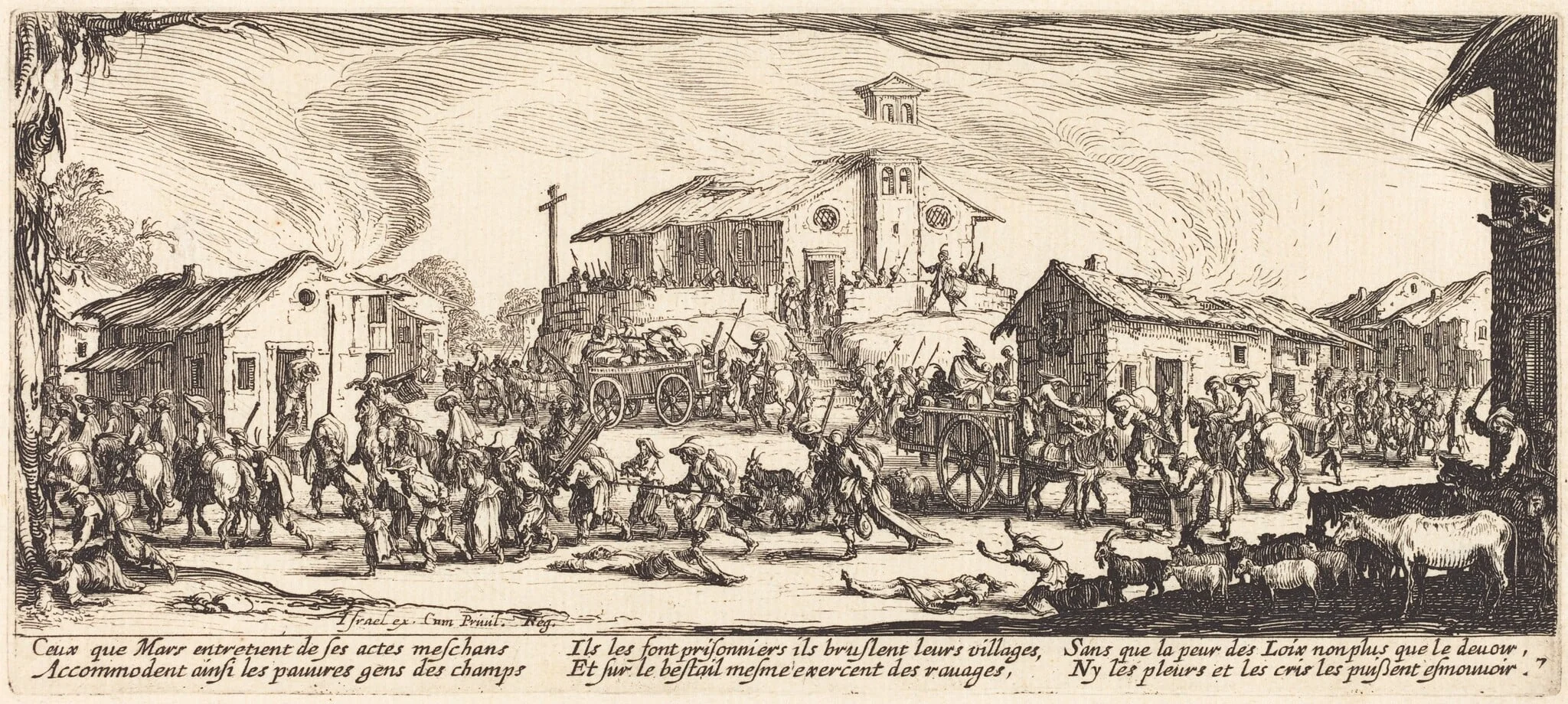 Plundering and Burning a Village