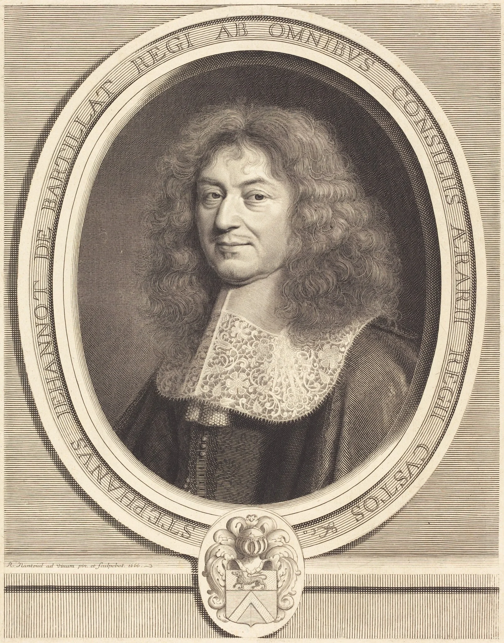 Etienne-Jehannot de Bartillat, by Robert Nanteuil, ink, 1666