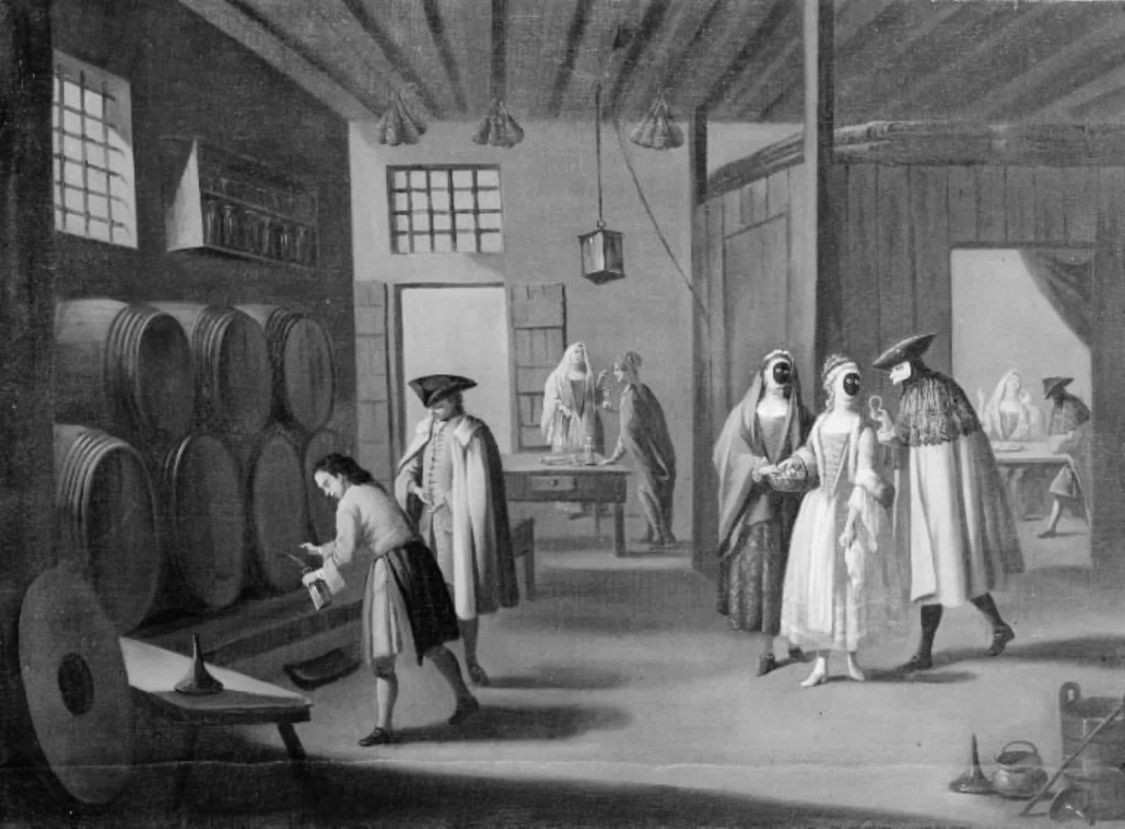 Carnival Scene, by Unknown, 1750