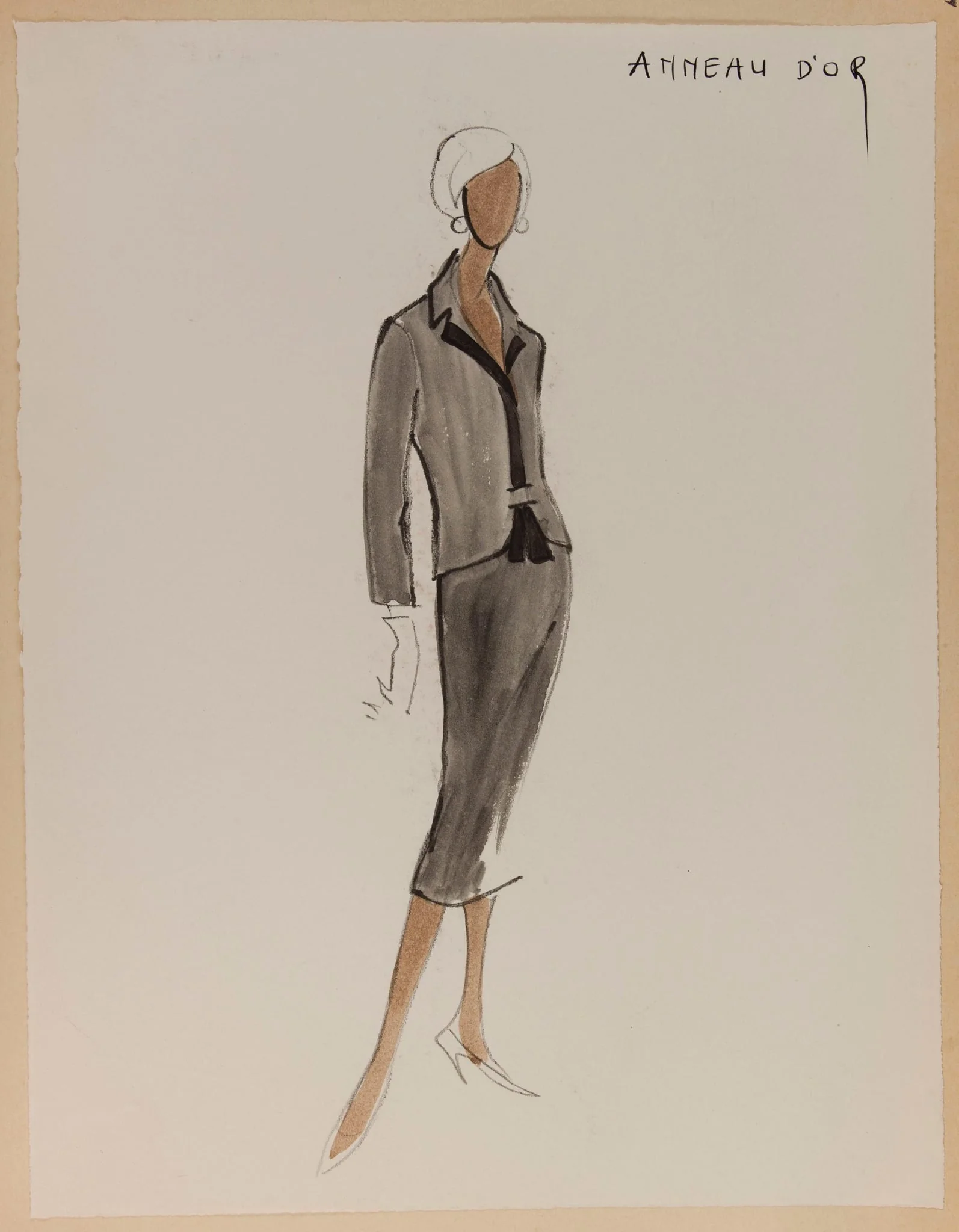 Anneau d'or, by Carven, 1956
